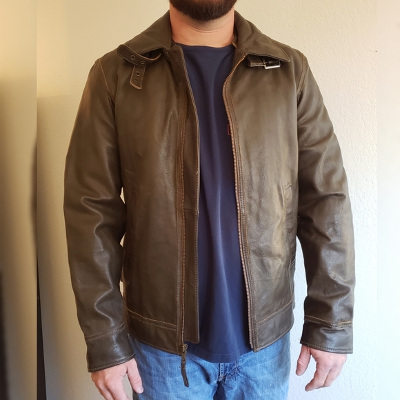 eddie bauer leather jacket
